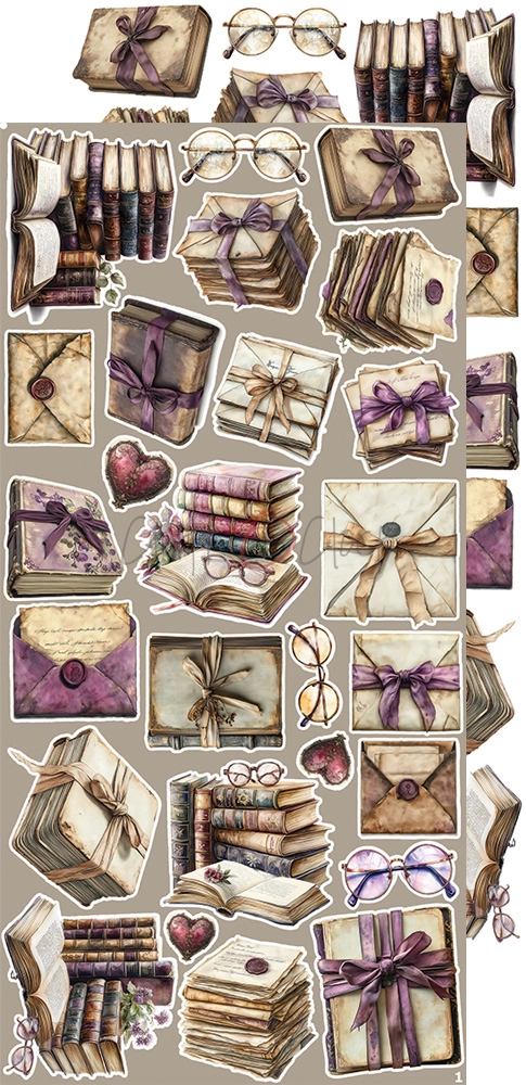 CC-C80-PC-12 PLUM & CARAMEL EXTRAS set -PLUM