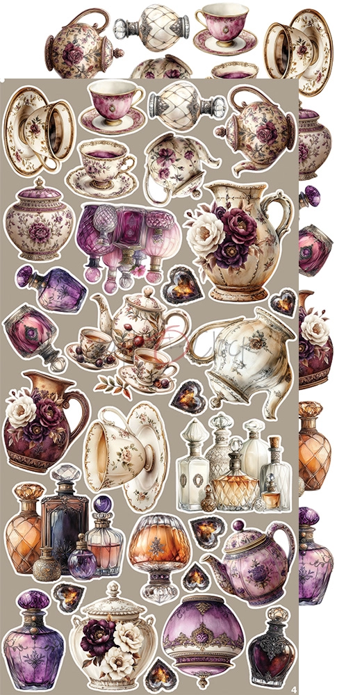 CC-C80-PC-12 PLUM & CARAMEL EXTRAS set -PLUM