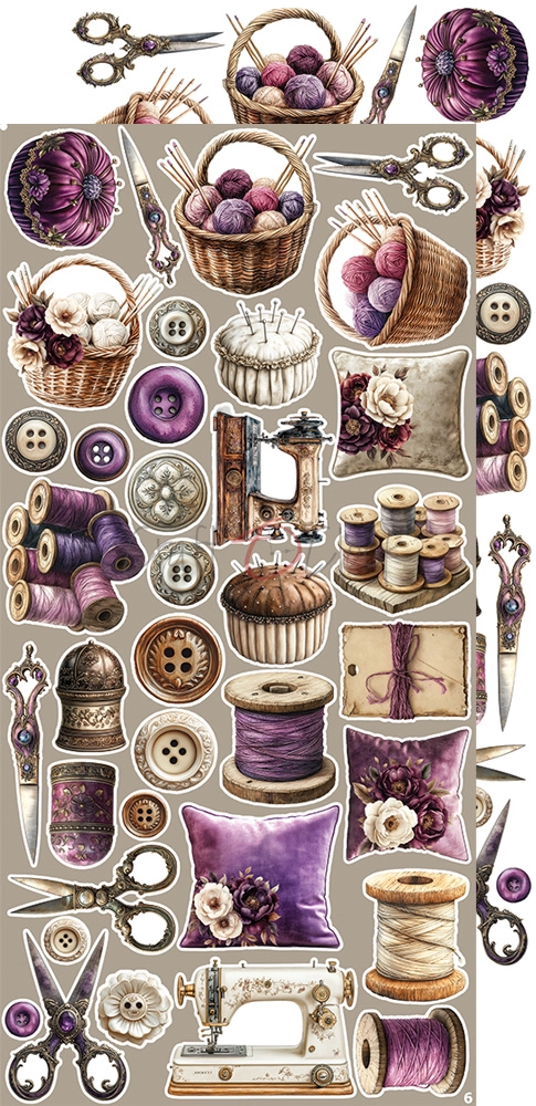 CC-C80-PC-12 PLUM & CARAMEL EXTRAS set -PLUM