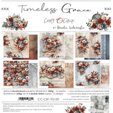 CC-C81-TG-00 TIMELESS GRACE a set of papers 30,5x30,5cm