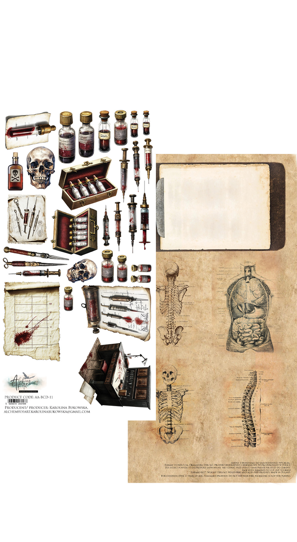 AA-BCD-011 Paper sheet 6x12'' Behind Closed Doors