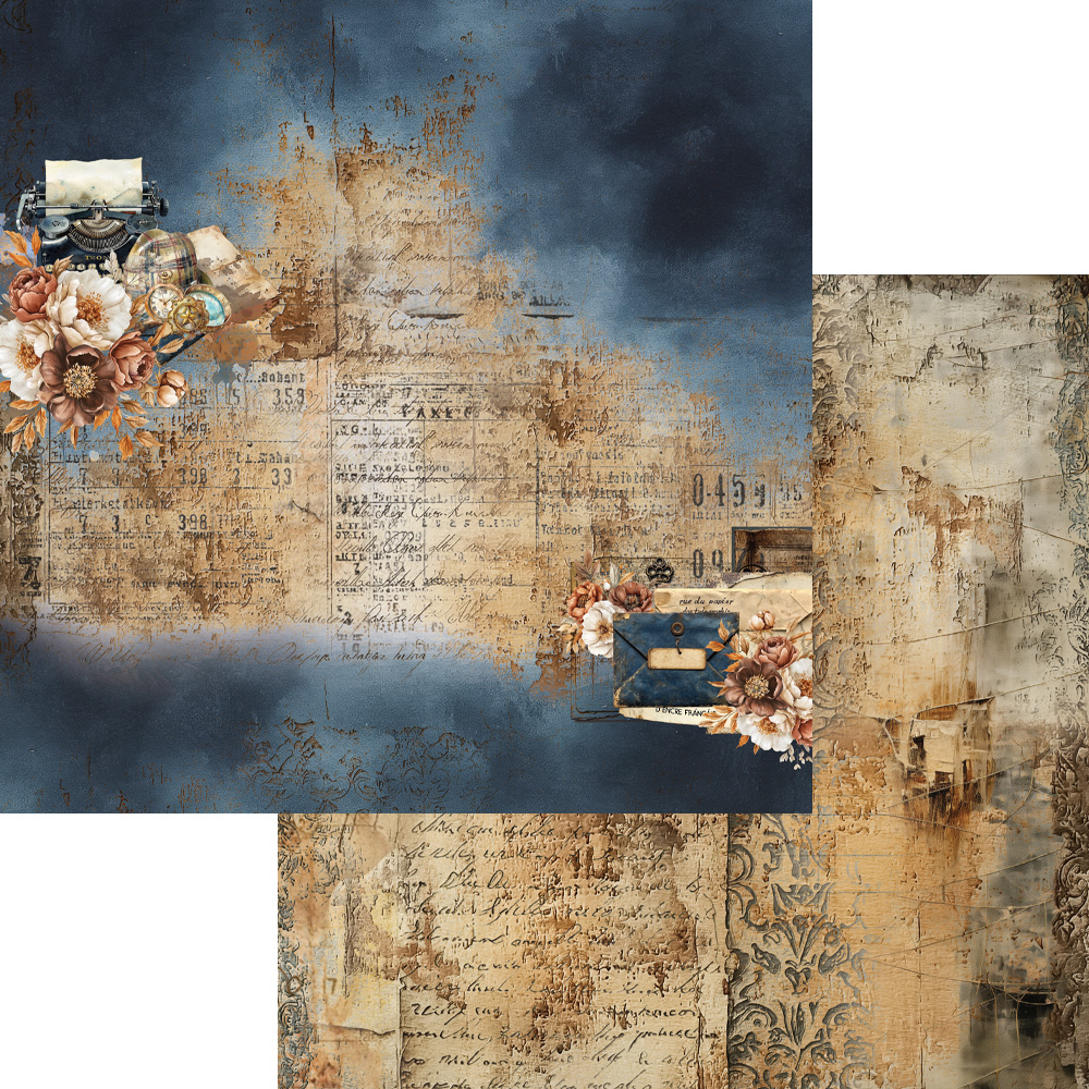 AA-BCD-08 Alchemy of Art - 8x8'' - A SET OF PAPERS 20,3x20,3cm Behind Closed Doors