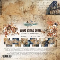 AA-BCD-08  Alchemy of Art  - 8x8''  - A SET OF PAPERS 20,3x20,3cm Behind Closed Doors