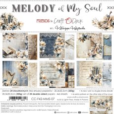 CC-F42-MMS-07 MELODY OF MY SOUL- a set of papers 20,3x20,3cm