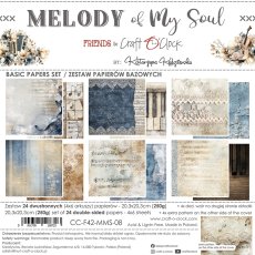 CC-F42-MMS-08 MELODY OF MY SOUL a set of papers 20,3x20,3cm 