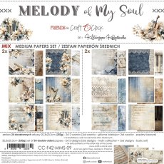 CC-F42-MMS-09 MELODY OF MY SOUL a set of papers 20,3x20,3cm - MIX 