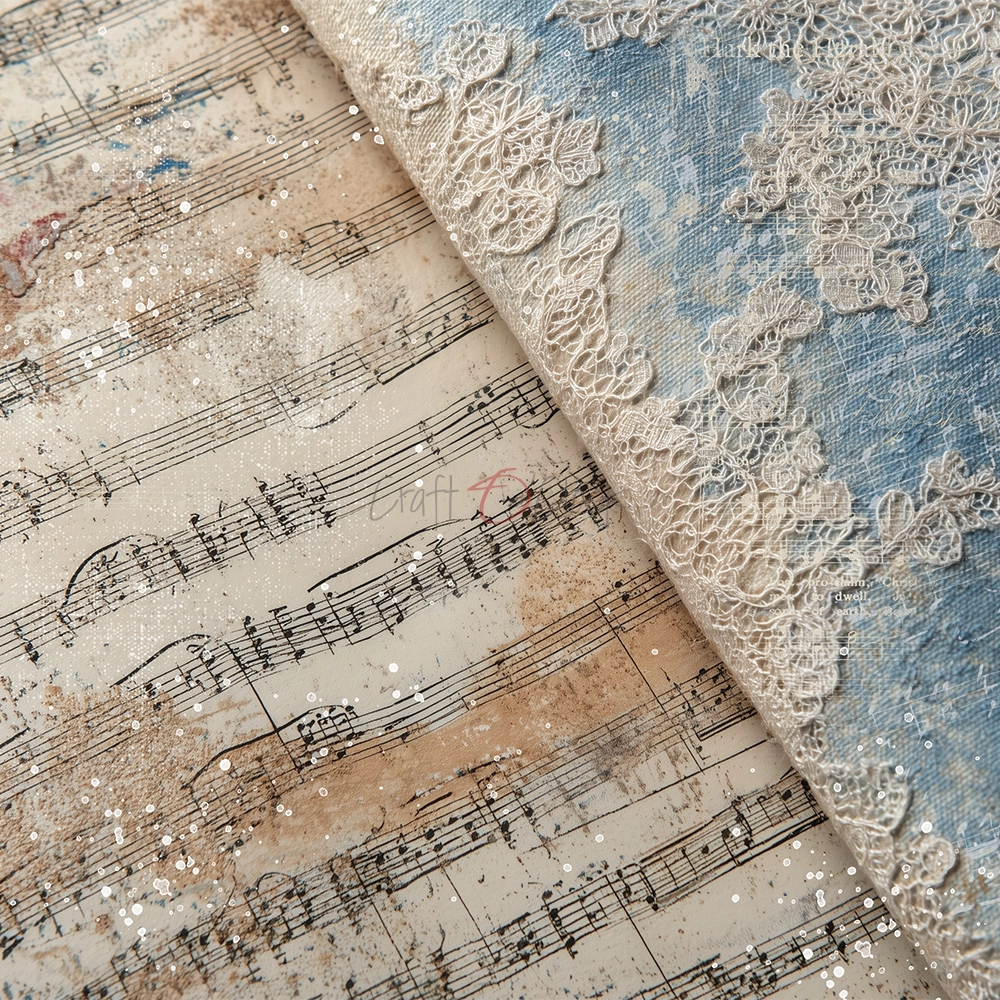 CC-F42-MMS-09 MELODY OF MY SOUL a set of papers 20,3x20,3cm - MIX