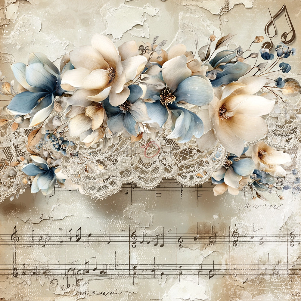 CC-F42-MMS-10 MELODY OF MY SOUL- a set of papers 15,25x15,25cm
