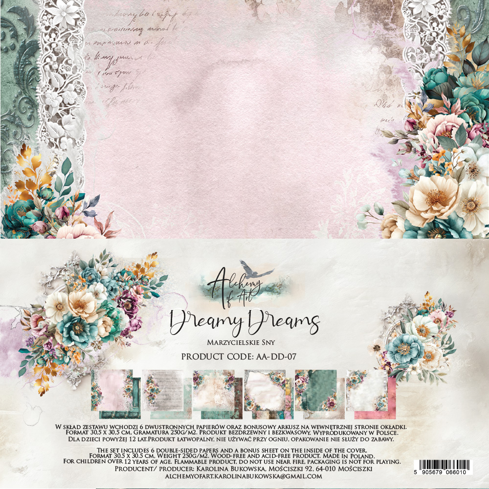 AA-DD-07 A SET OF PAPERS Dreamy Dreams