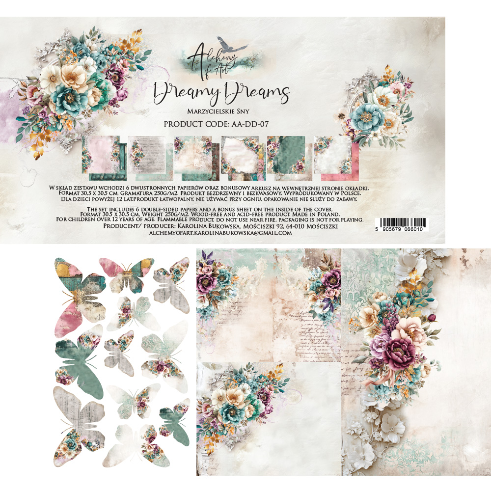 AA-DD-07 A SET OF PAPERS Dreamy Dreams