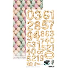 AA-NUMBERS-02 Paper sheet 6x12'' Dreamy Dreams