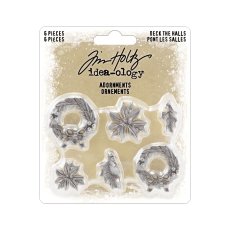  TH94354 Idea-ology Tim Holtz Adornments Deck The Halls