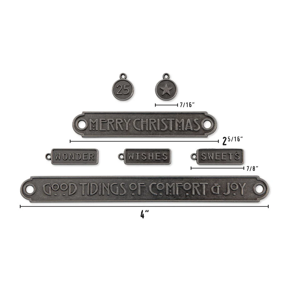 TH94405 Idea-ology Tim Holtz Word Plaques + Tags