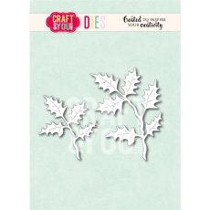 CW379 Cutting Die -Big Holly Leaves set  Craft&You Design