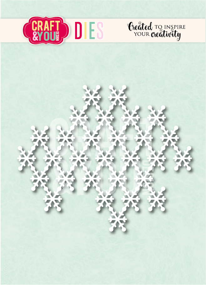 CW380 Cutting Die -Snowy Background Craft&You Design