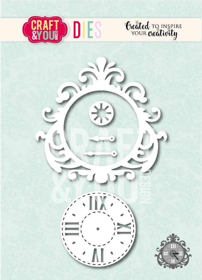 CW383 Cutting Die -Clock - Craft&You Design