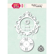 CW383 Cutting Die -Clock - Craft&You Design