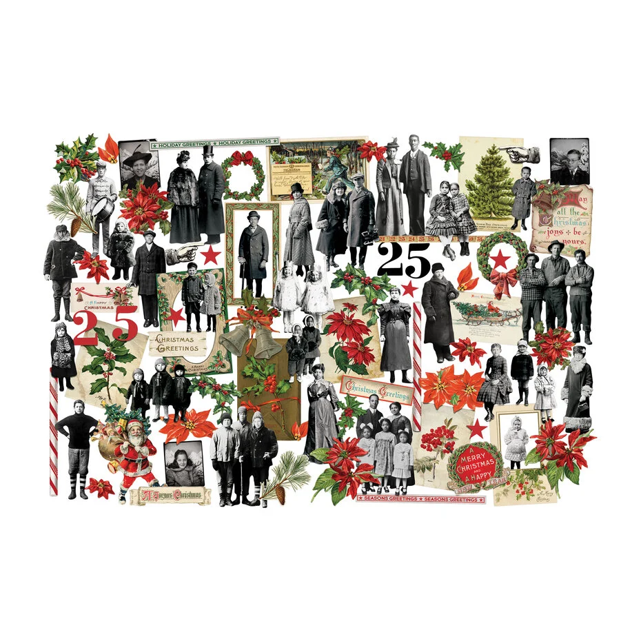 TH94449 Idea-ology Tim Holtz Christmas Layers + Paper Dolls