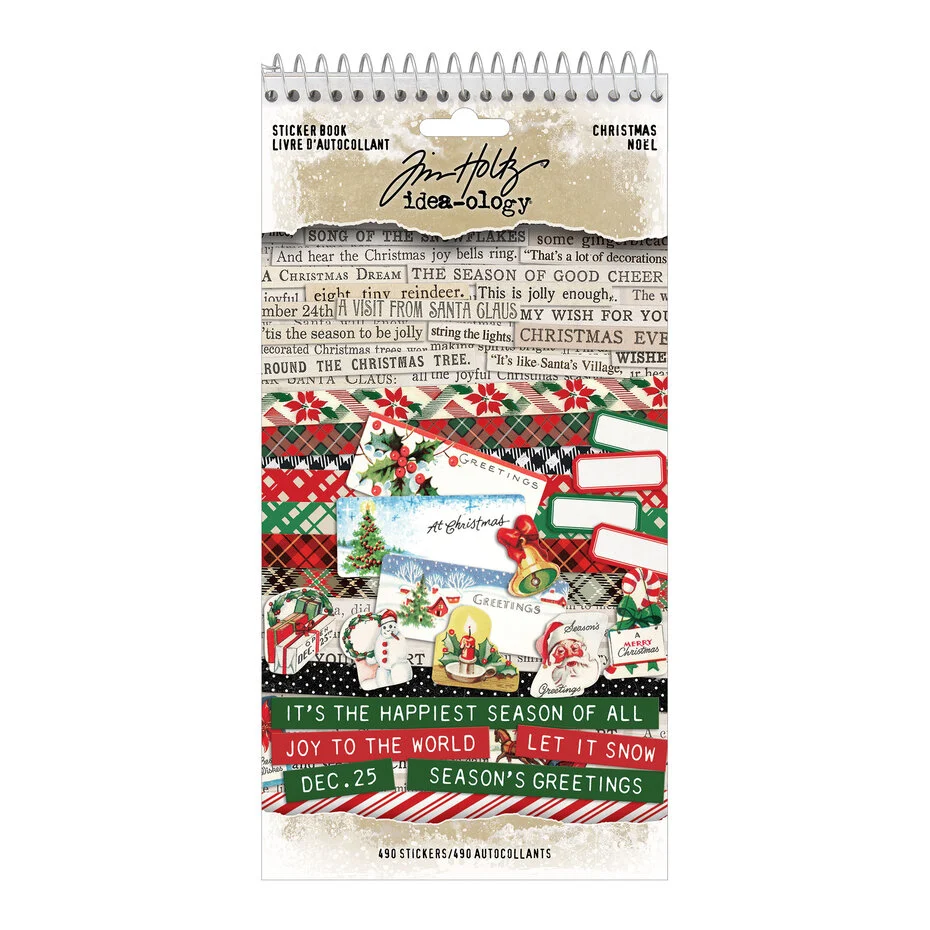 TH94451 Idea-ology Tim Holtz Christmas Sticker Book