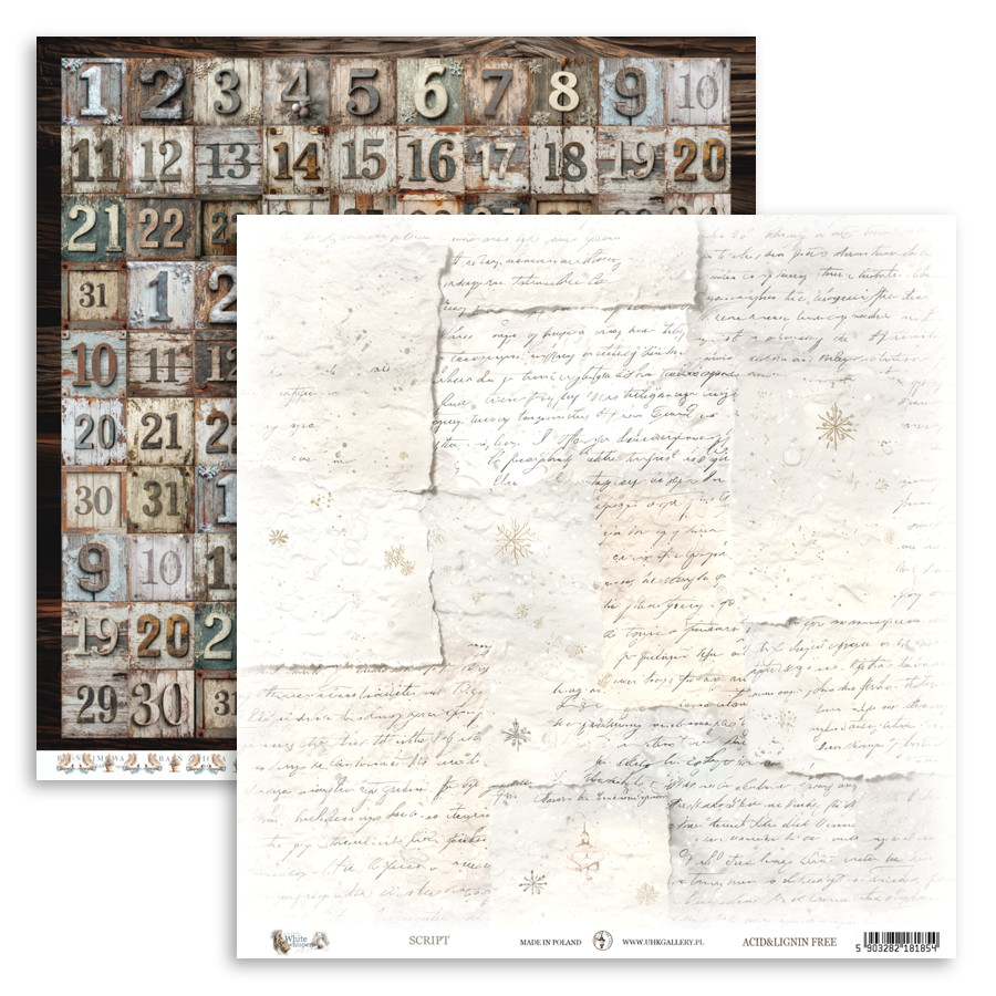 UHK-WW WHITE WHISPERS- scrapbooking set