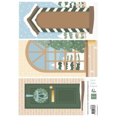 AK0100 one side paper - Marianne Design - Home for Christmas by Marleen