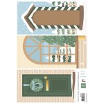 AK0100 one side paper - Marianne Design - Home for Christmas by Marleen