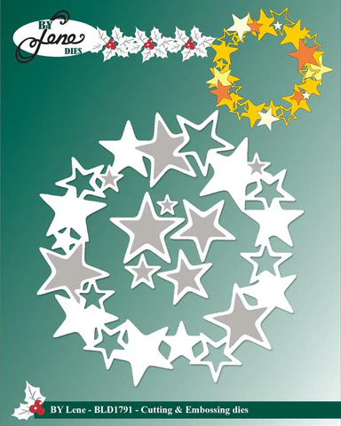BLD1791 Dies By Lene-Star Wreath