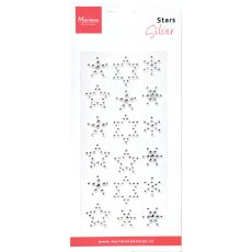 CA3216 Marianne Design Decorations Stars Rhinestones Silver