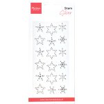 CA3216 Marianne Design Decorations Stars Rhinestones Silver