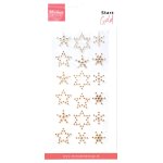 CA3217 Marianne Design Decorations Stars Rhinestones gold