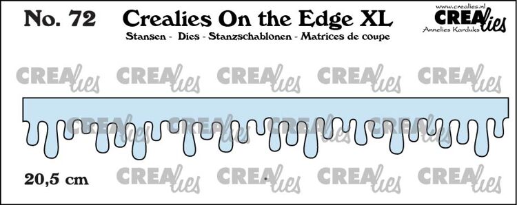 CLOTEXL72 Crealies On the Edge XL –-Icicles, Dripping Honey & Frosting