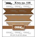 CLXTRA114 X-tra dies Crealies •  Fishtail Banners
