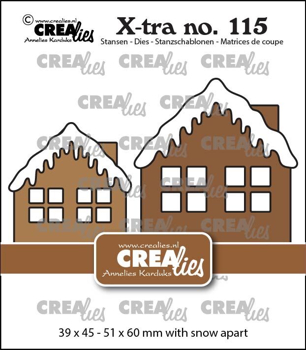 CLXTRA115 X-tra dies Crealies • House A with Snow
