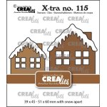 CLXTRA115 X-tra dies Crealies • House A with Snow