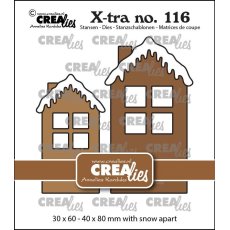 CLXTRA116 X-tra dies Crealies • House B with Snow