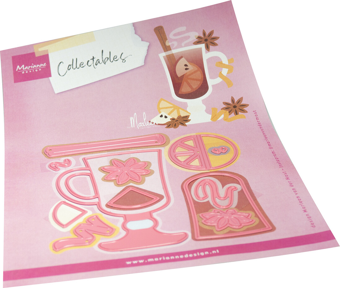 COL1579 Dies Marianne Design Collectables -Gluhwein by Marleen
