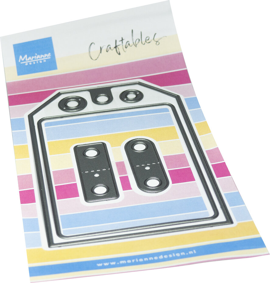 CR1710 Metal Die Marianne Design - Craftable Medium Tag