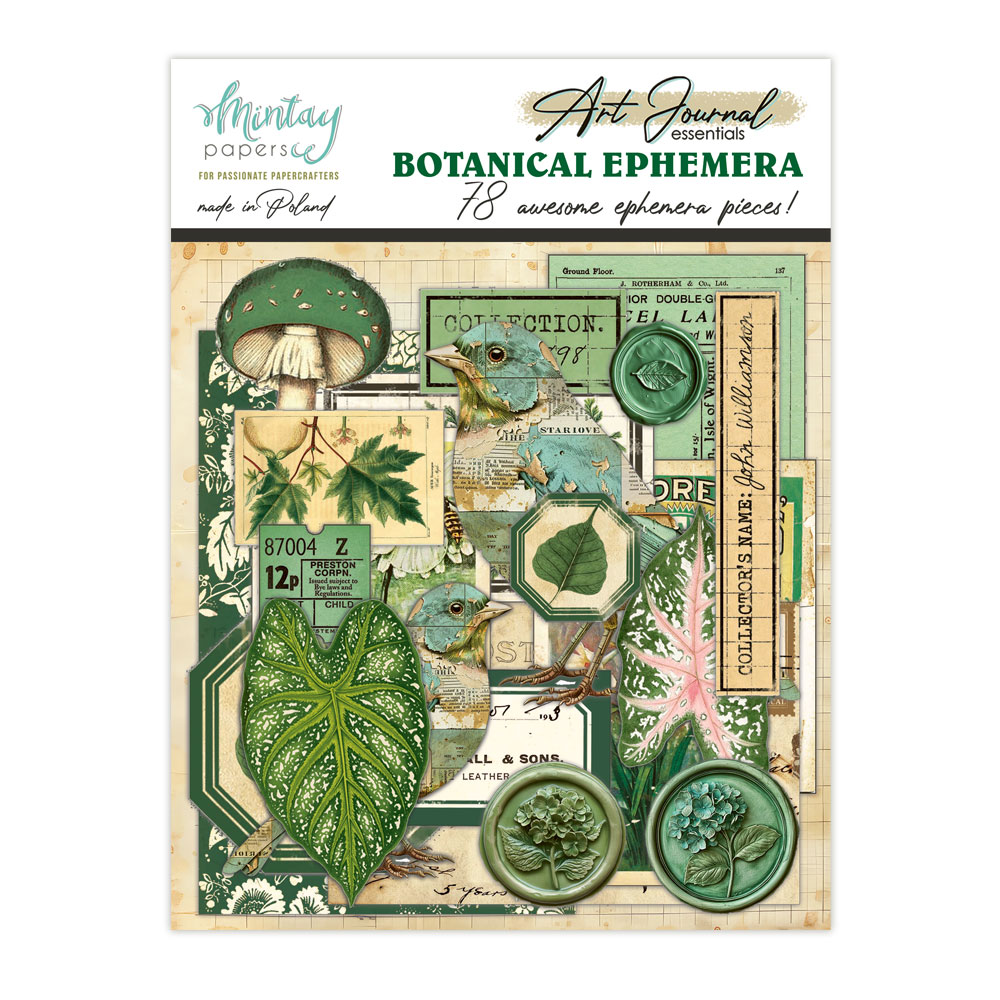MT-ART-C01 Art Journal-BOTANICAL-78szt MINTAY MINTAY - die cuts