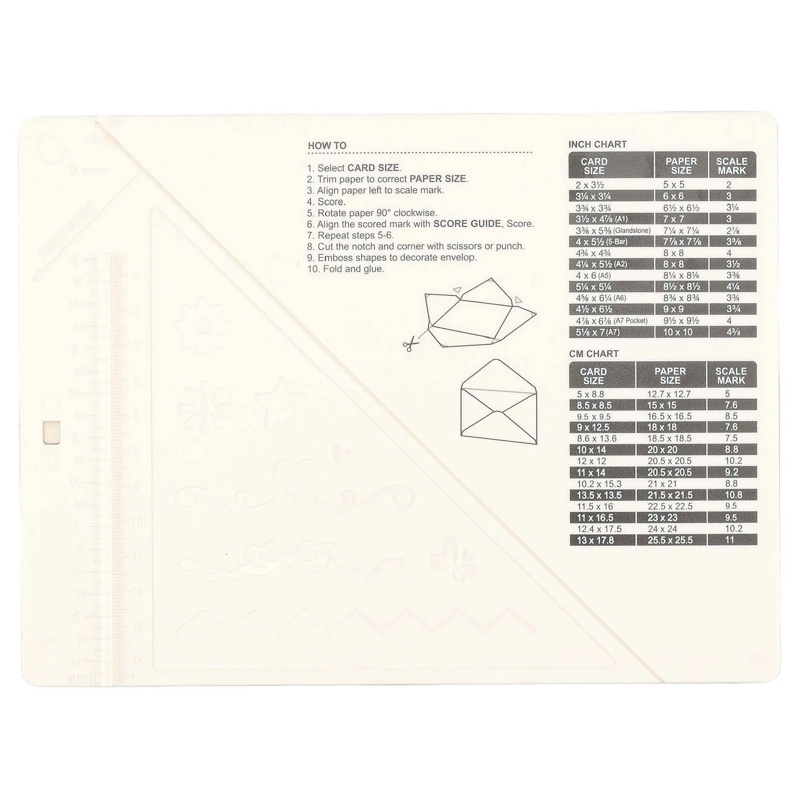 2137-031 Vaessen Creative • Card, Envelope & Box Maker 5.5x7" CM & IN
