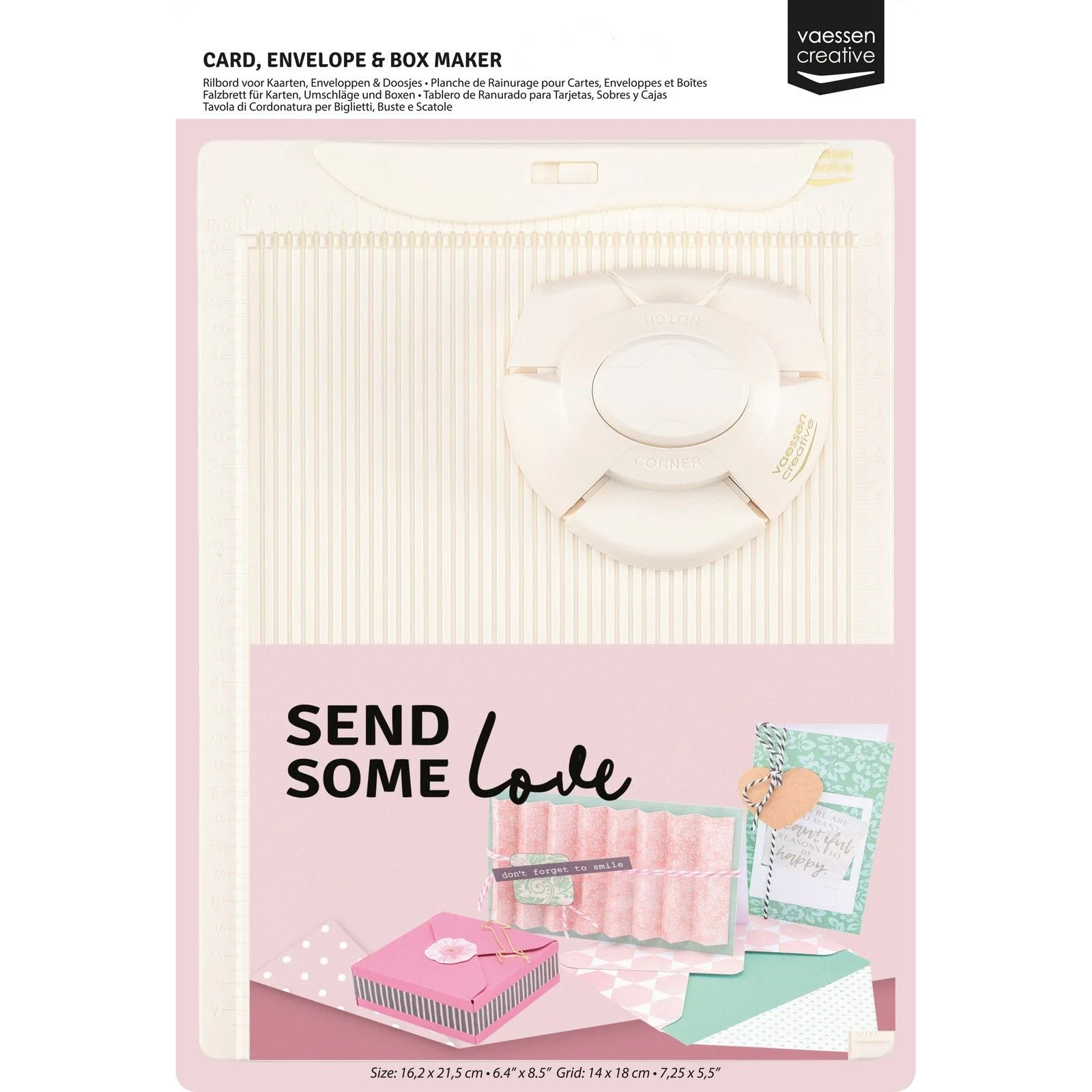 2137-031 Vaessen Creative • Card, Envelope & Box Maker 5.5x7" CM & IN