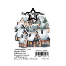 PFD022 Die-cuts  - Winter Houses #2