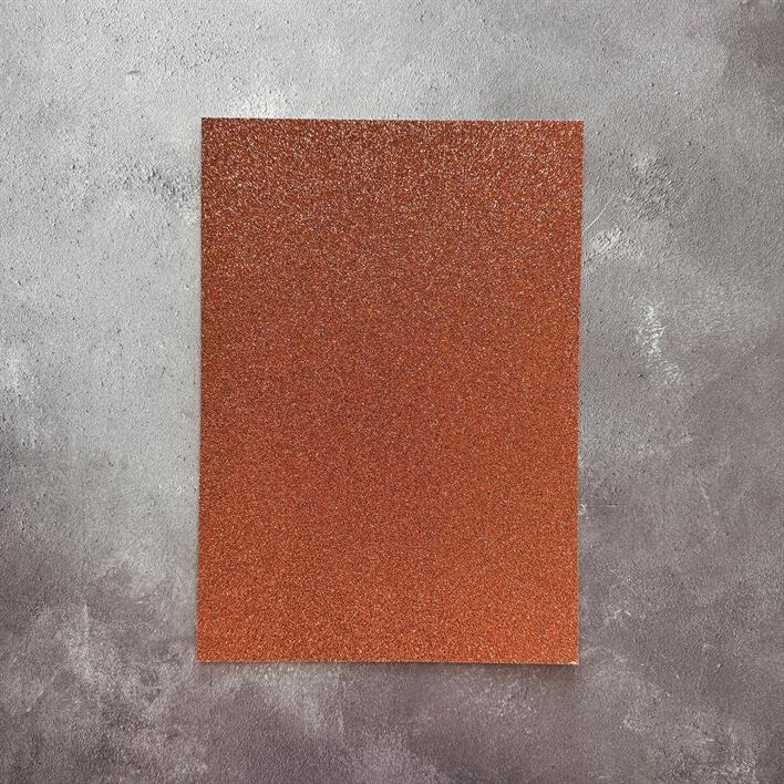 PFSS207 Paper Favourites Glitter Cardstock Dark Copper