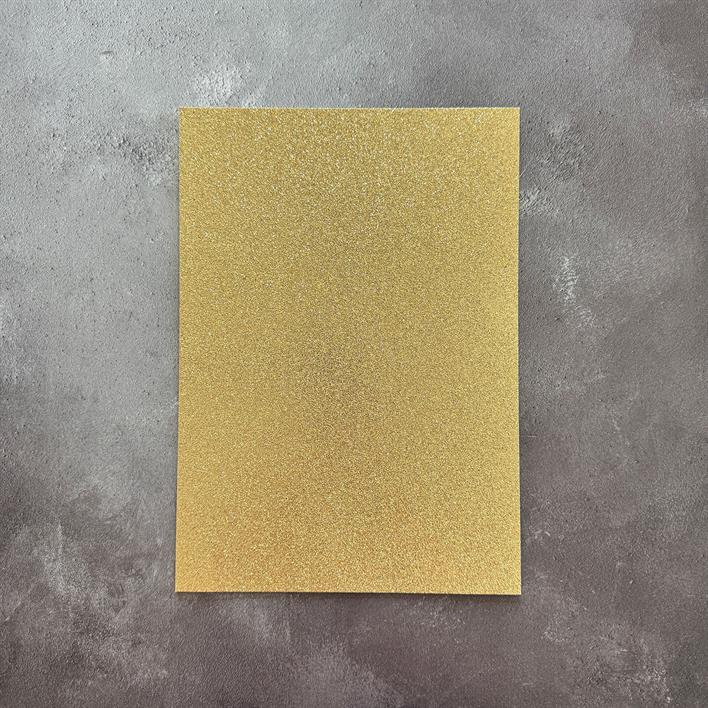 PFSS212 Paper Favourites Glitter Cardstock Pale Gold