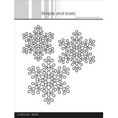 SBD593 Simple and Basic die Snowflakes