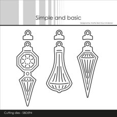 SBD594 Simple and Basic die Christmas Ornaments