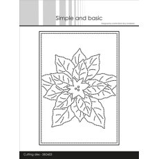 SBD603 Simple and Basic die A6 - Poinsettia