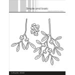 SBD605 Simple and Basic die Beautiful mistletoe
