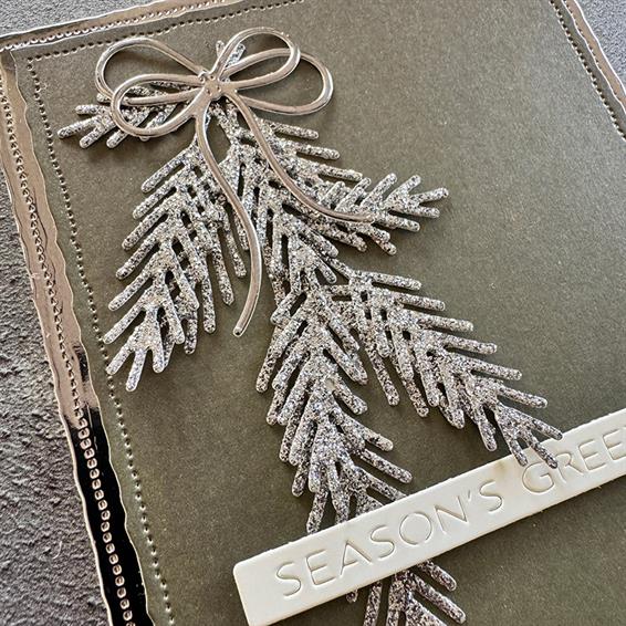 SBD606 Simple and Basic die Pine branches