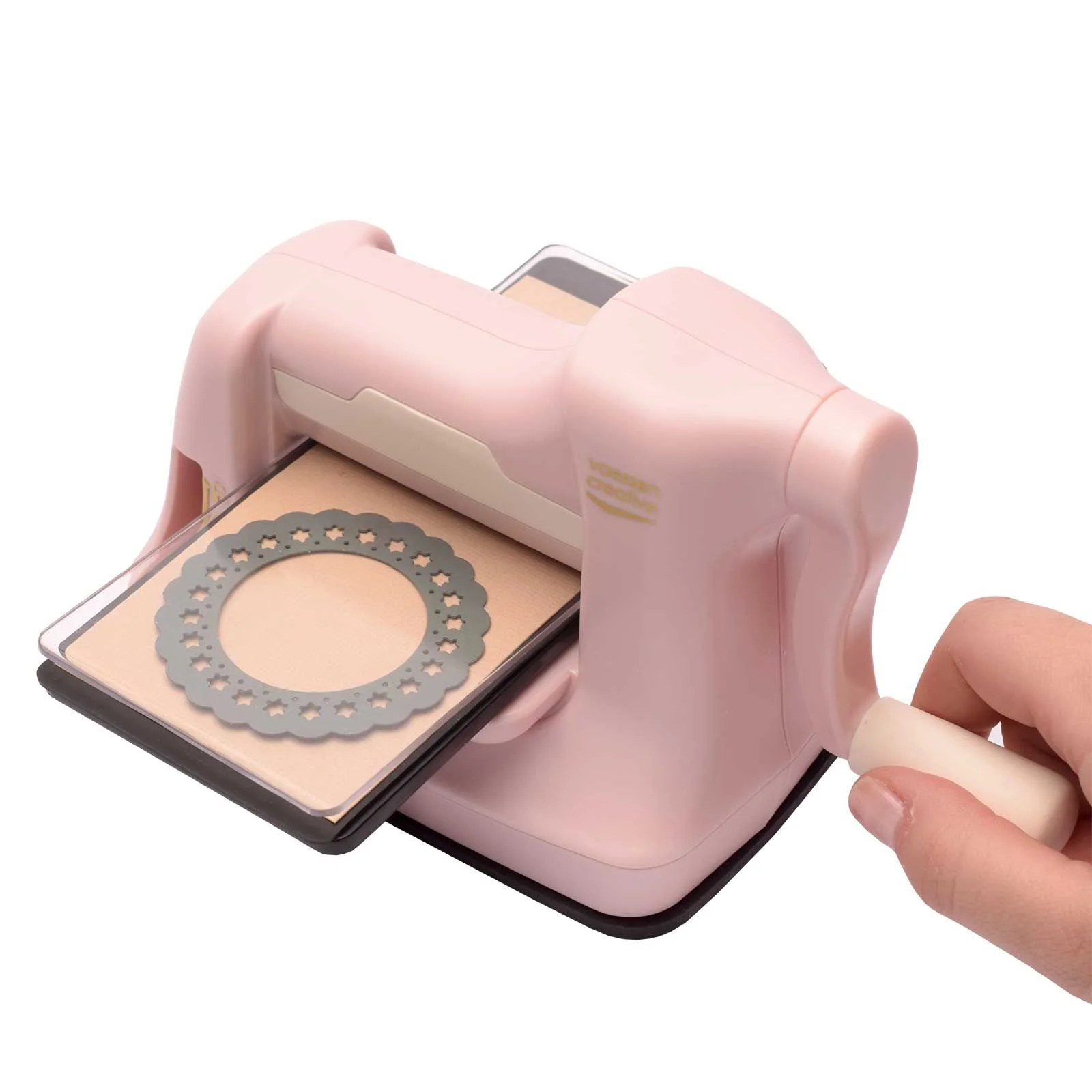 2137-081 Vaessen Creative • Cut Easy Mini Die-Cutting and Embossing Machine PINK