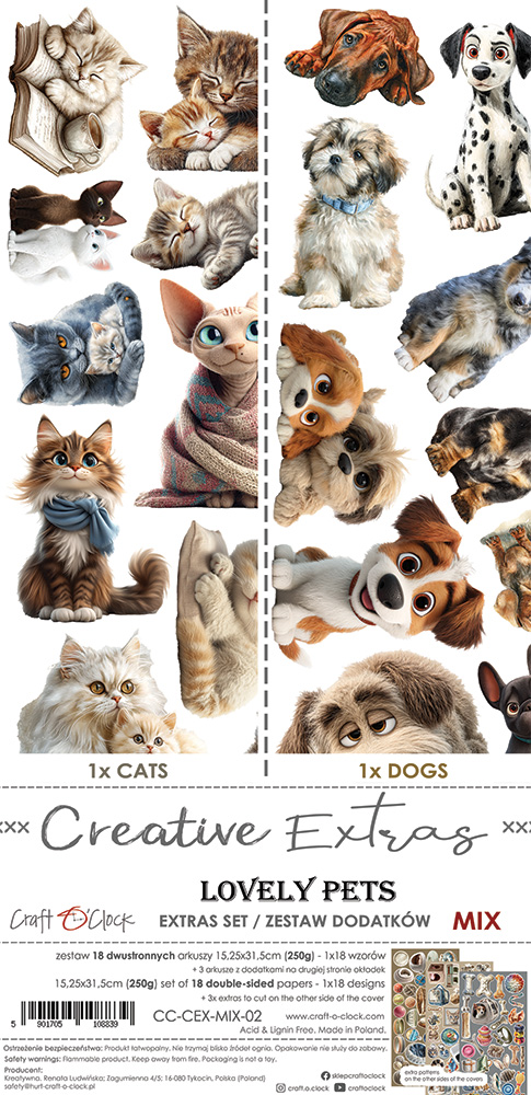 CC-CEX-MIX-02 CREATIVE EXTRAS - MIX 02 -LOVELY PETS